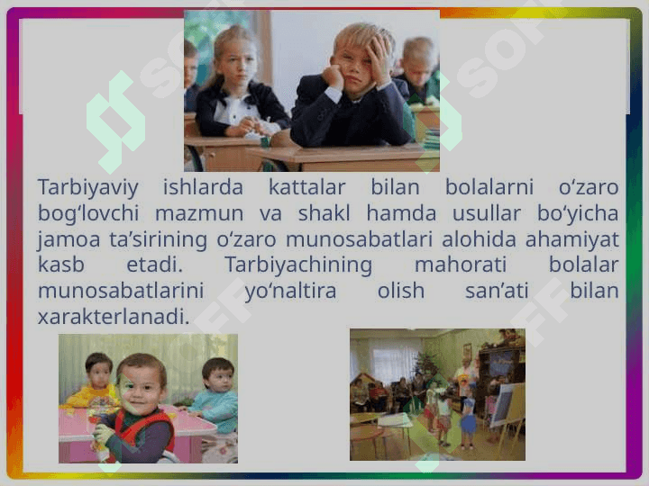 PEDAGOGIK TA’SIRDA Tarbiyachining maHORATI 8