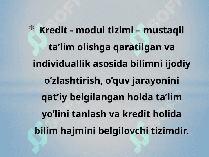 Kredit-modul tizimi 2