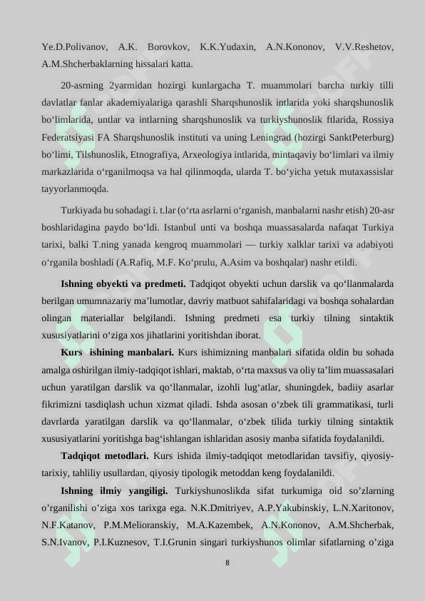 Turkiy tilning sintaktik xususiyatlari 8