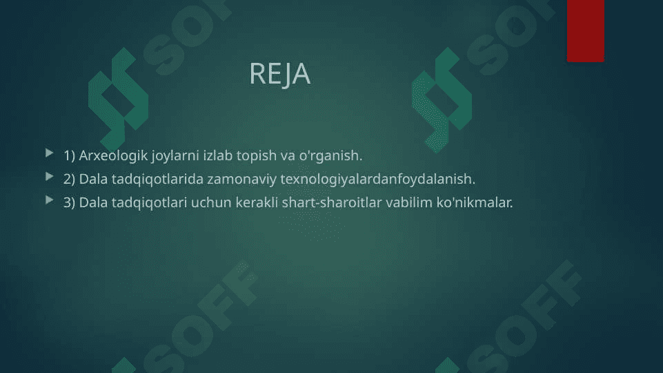 Arxeologik dala tadqiqotlari 2