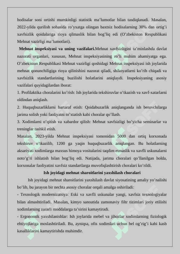 Mehnatni muhofaza qilish 8