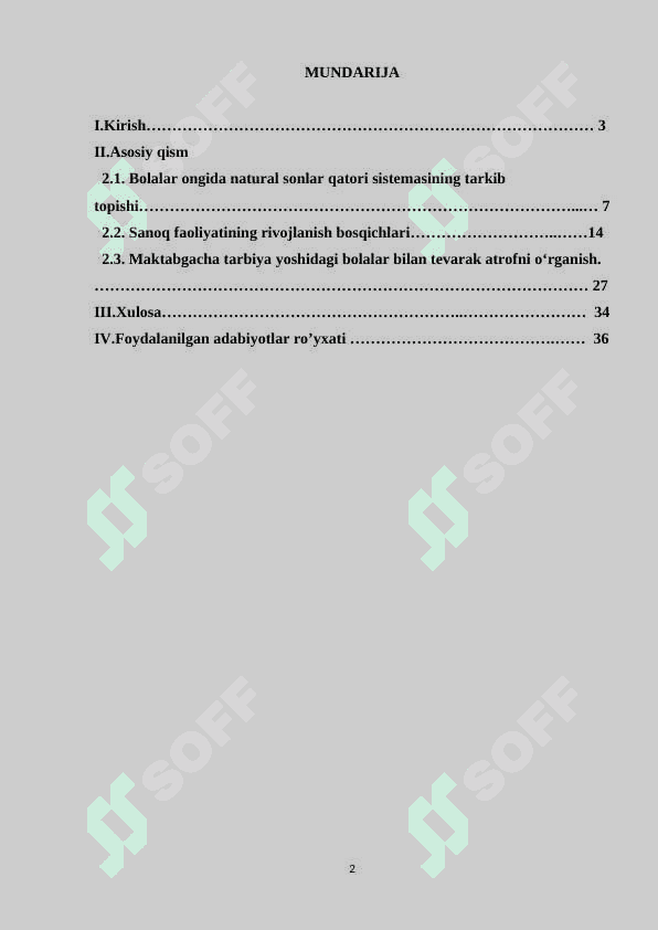 Maktabgacha   tayyorlov   guruhida   sanashga   va   hisoblash  faoliyatiga                            o‘rgatish vazifalari. 2