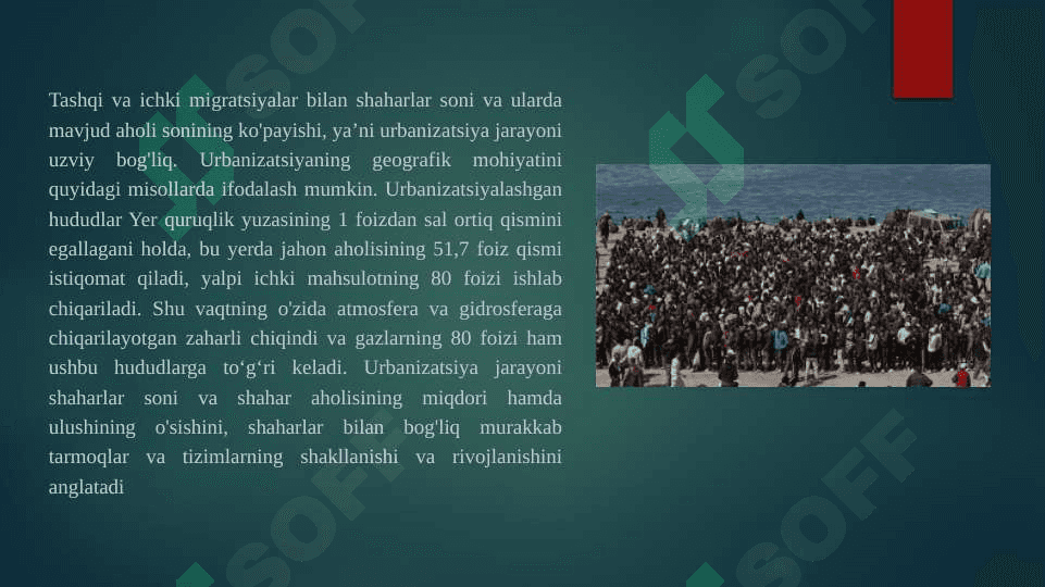 Shaharlar rivojlanishi urbanizatsiya jaroyoni 8