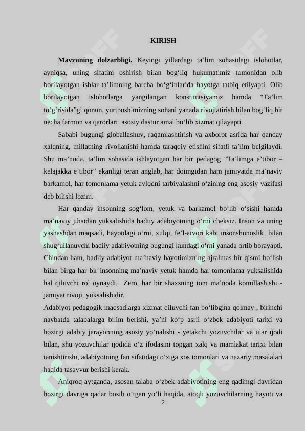 Shukur Xolmirzaev hikoyalarini koʻrgazmalik asosida oʻrganish 2
