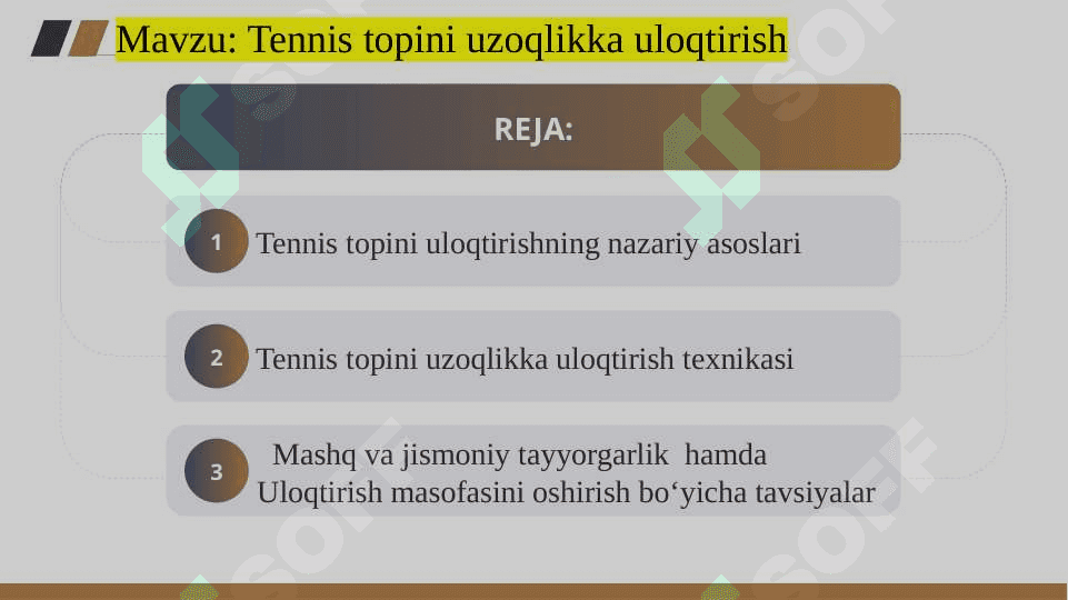 Tennis topini uzoqlikka uloqtirish 2