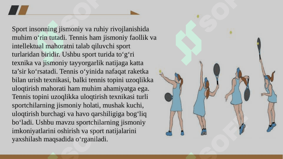 Tennis topini uzoqlikka uloqtirish 3