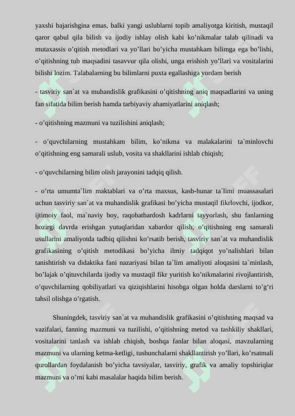 Tasviriy san'at xonasini tashkil etish va jihozlash qonun qoidalari 3