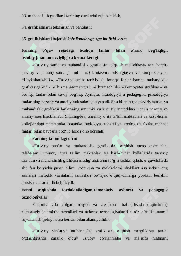 Tasviriy san'at xonasini tashkil etish va jihozlash qonun qoidalari 7