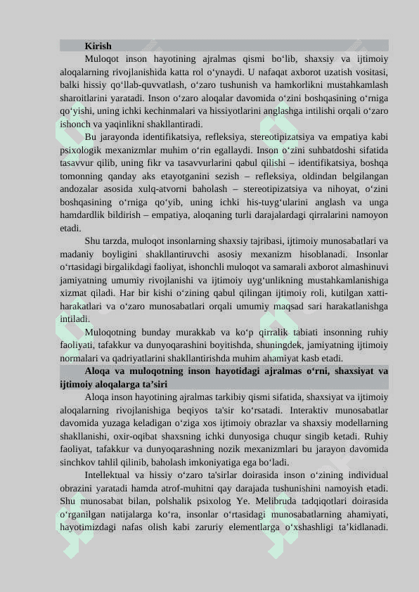 Shaxslararo munosabatlarda muloqotning o'rni va ahamiyati 3