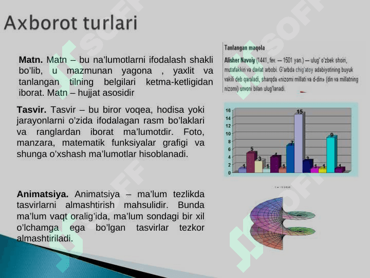 Axborot manbalari va axborotga bo'lgan ehtiyoj 4