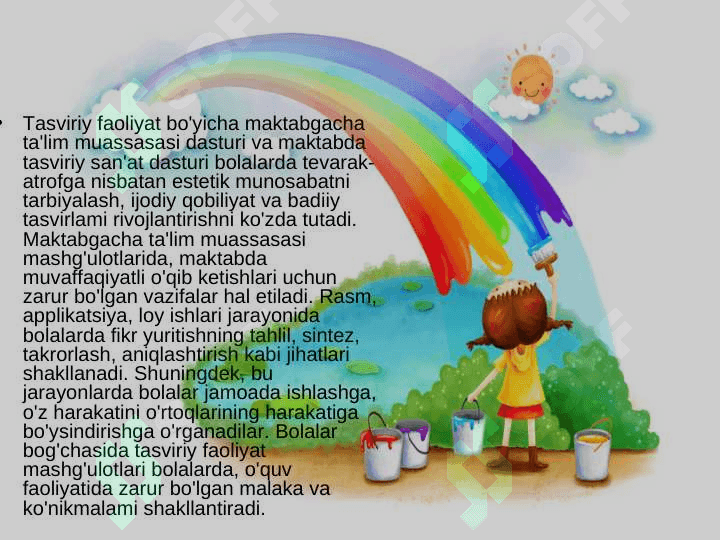 Maktabgacha yoshdagi bolalarni har tomonlama rivojlantirishda  tasviriy faoliyatning ahamiyati 3