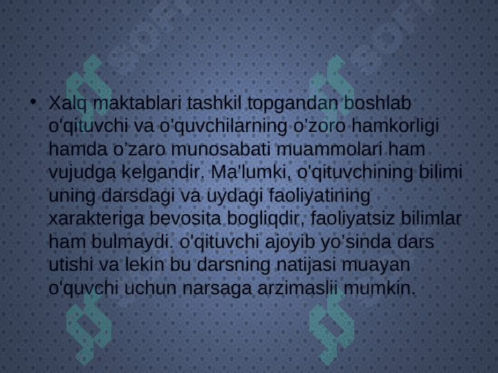 PEDAGOGIKA FANIGA QO`YILADIGAN TALABLAR 4