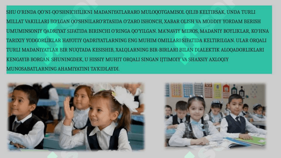 O'QUVCHILARNING O'Z MILLIY TARIXIGA MADANIYATIGA MUNOSABATLARI.pptx 6