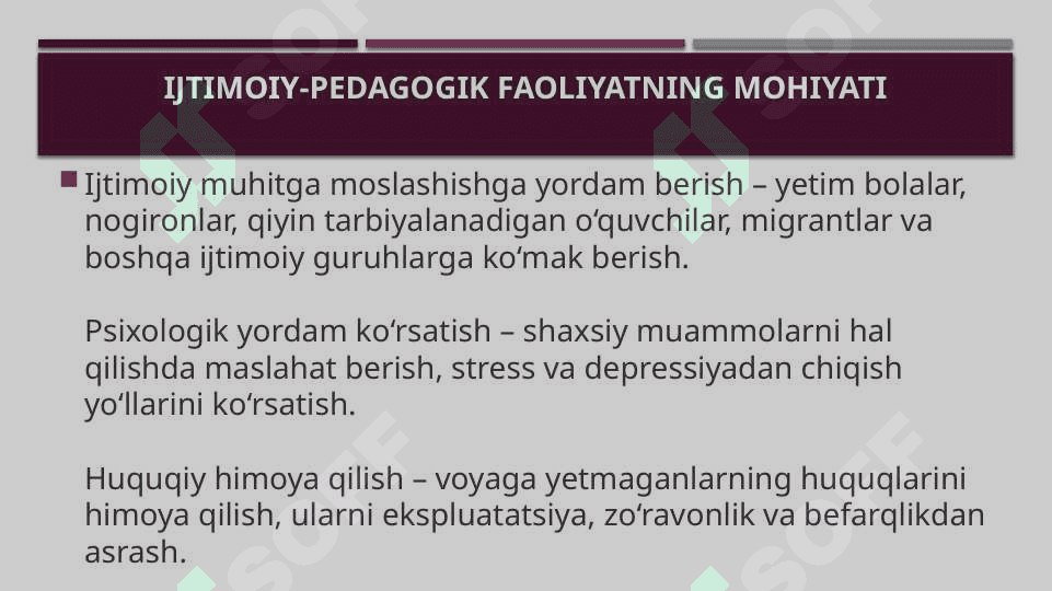Ijtimoiy- pedagogik faoliyat 4