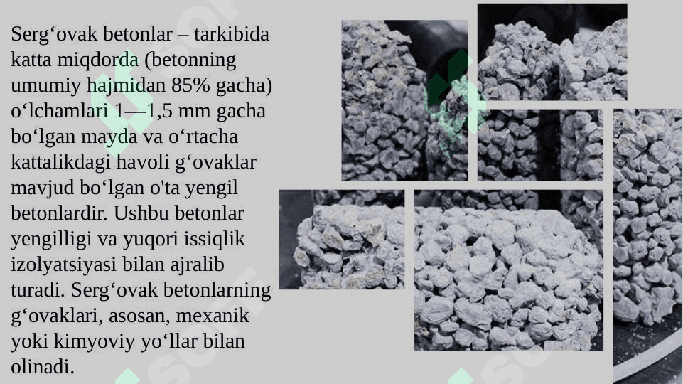 Serg'ovak betonlar 2