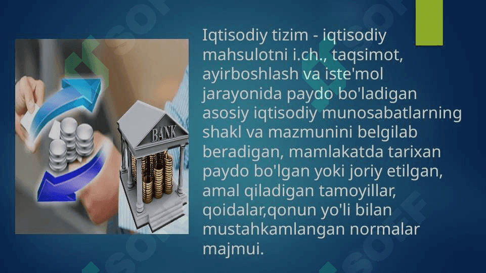 Iqtisodiy tizim turlari 3