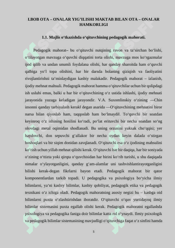 SINF RAHBARINING SINFDA OTA-ONALAR MAJLISINI TASHKIL QILISH METODIKASI 5
