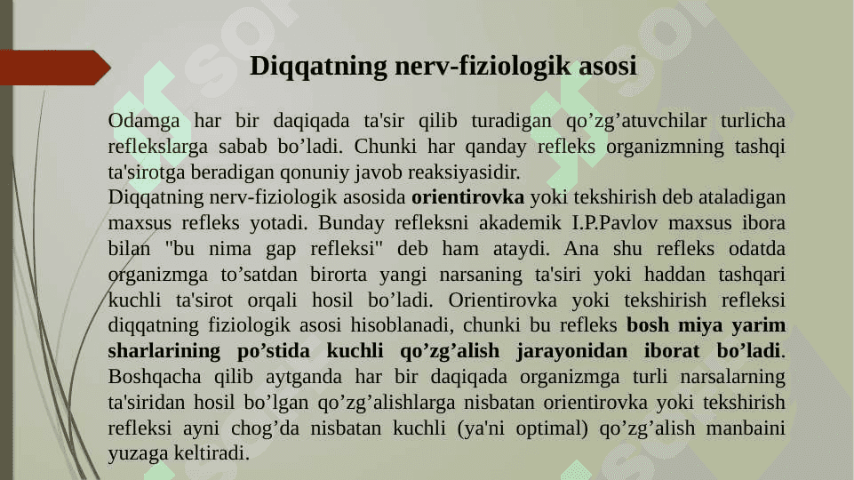 Diqqat va sezgi 6