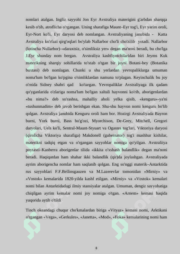Yevropada mustamlakachilik harakatlarining boshlanishi 8