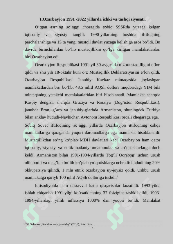 1991-2022 YILLARDA KAVKAZ ORTI DAVLATLARIDA SIYOSIY VAZIYAT 5