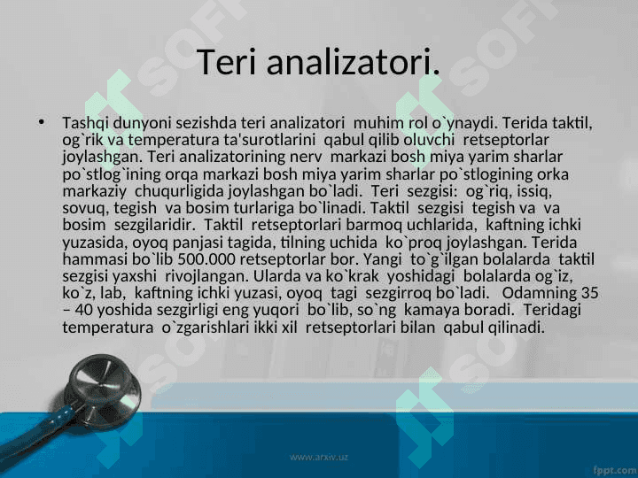 Ko’rish va eshitish organlarining yosh xususiyatlari gigienasi 5