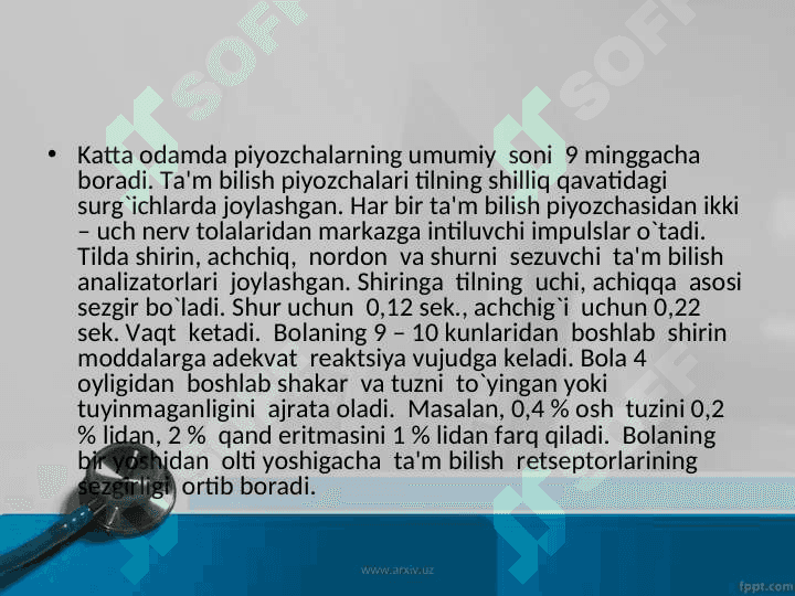 Ko’rish va eshitish organlarining yosh xususiyatlari gigienasi 8
