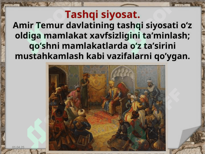 amir temurning iqtisodiy siyosati 4