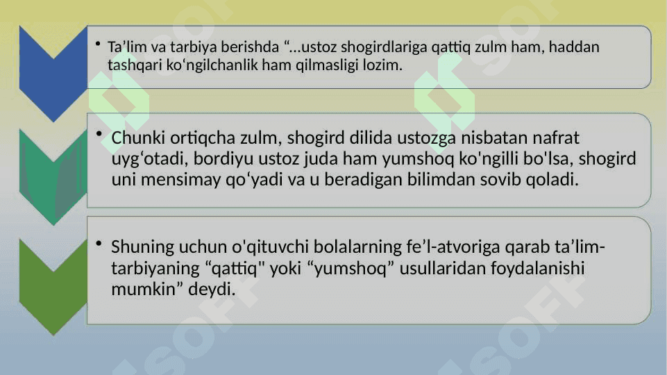 Sharq mutafakkirlarining kasbiy-pedagogik faoliyatni shakllantirishga oid qarashlari 8