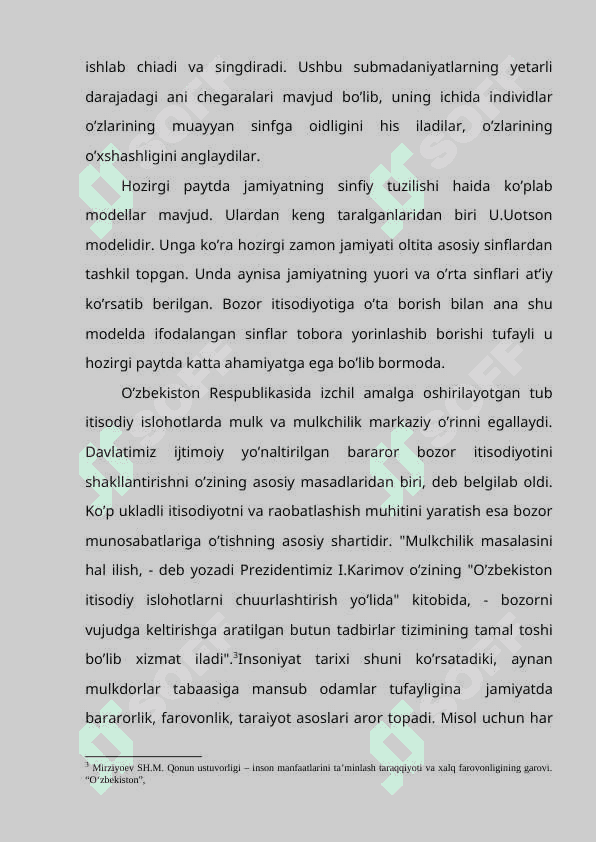 JAMIYAT IJTIMOIY IQTISODIY SIYOSIY MA'NAVIY HAYOT NEGIZLARINI O'ZGARISHI 6
