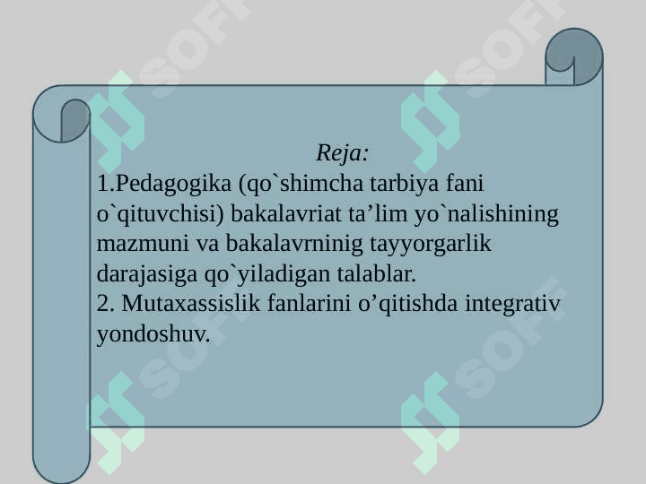 Mutaxassislik fanlarini oʼqitish samaradorligini oshirishda integrativ yondoshuv. 2