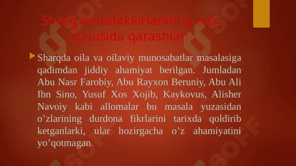 Oila va oilaviy munosabatlar xususida qarashlarOila va oilaviy munosabatlar xususida qarashlar 3