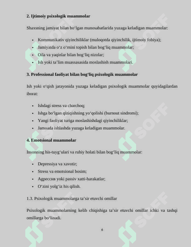 Psixologik bilimlarni xal qilish jarayoni 6