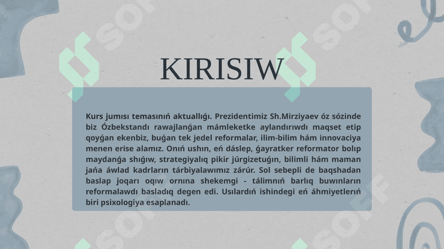 Erk haqqında túsinik 3