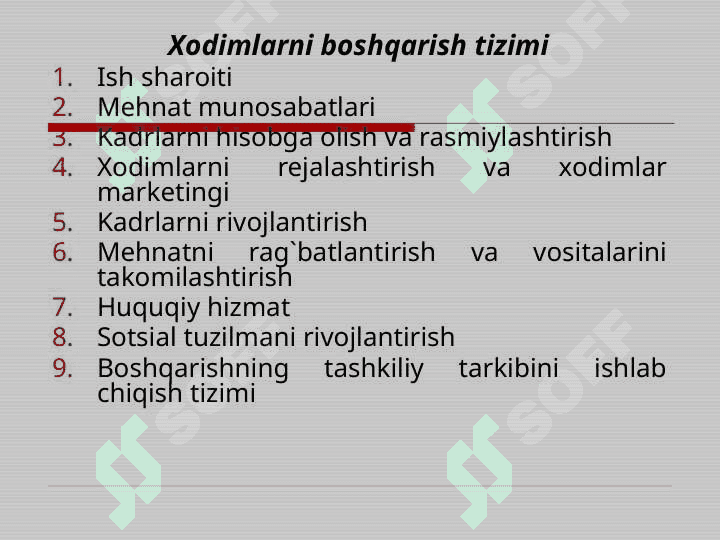 Tashkilot va boshqaruv sotsiologiyasi 7