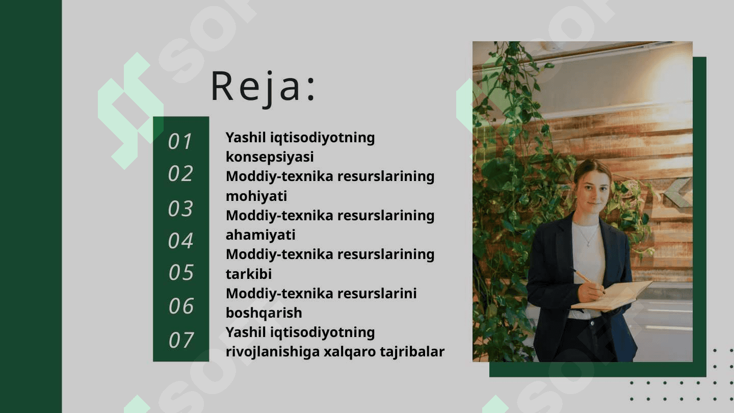 YASHIL IQTISODIYOTDA MODDIY-TEXNIKA RESURSLARINING MOHIYATI, AHAMIYATI VA TARKIBI 2