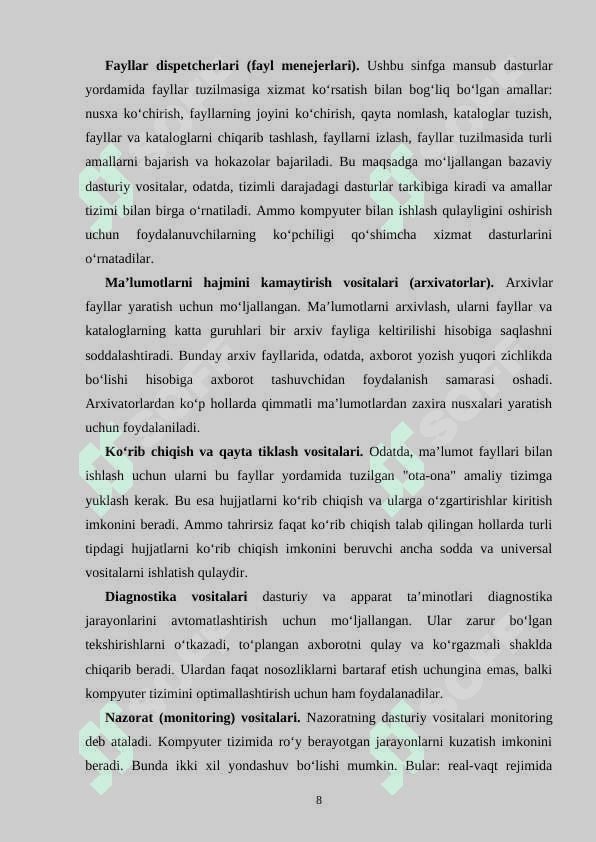 Linux operatsion tizimi 8