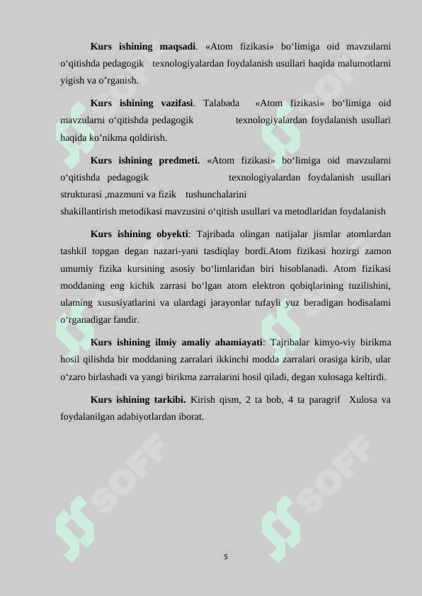 Atom fizikasi bo‘limiga oid mavzularni o‘qitishda pedagogik  texnologiyalardan foydalanish usullari. 4