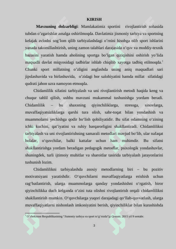 Chidamlilik sifatini tarbiyalash va uni rivojlantirish metodi 3