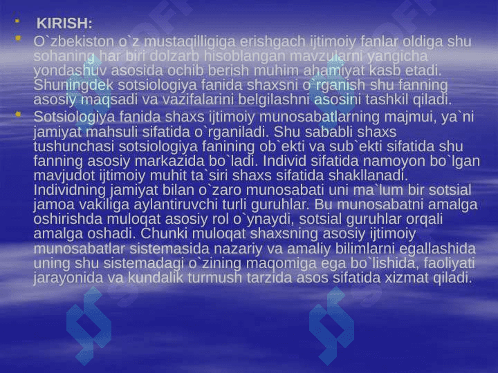 Shaxs sotsial munosabatlar mahsuli sifatidaShaxs sotsial munosabatlar mahsuli sifatida 2