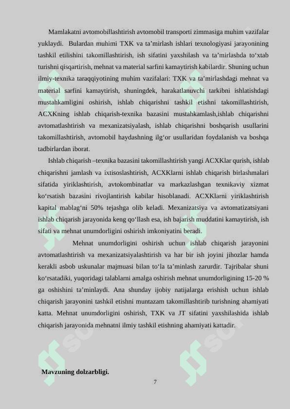 Dvigatelning havo bilan ta’minlash tizimini tahlil qilish 7