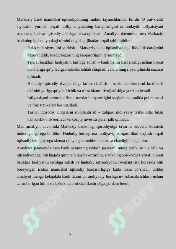 Markaziy bank amaliyot 5