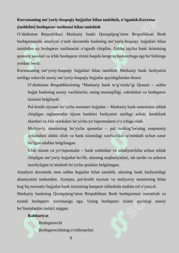 Markaziy bank amaliyot 6