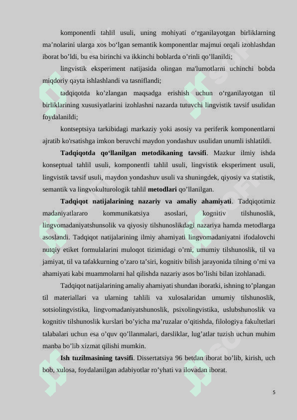 “POLITENESS” KONSEPTINI IFODALOVCHI BIRLIKLARNING LINGVOMADANIY TADQIQI (ingliz tili misolida) 6