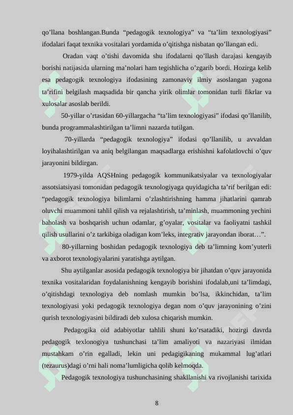 4-sinfda ko’paytirish va bo’lishga doir misol va masalalar yechishda interfaol metodlardan foydalanish 8