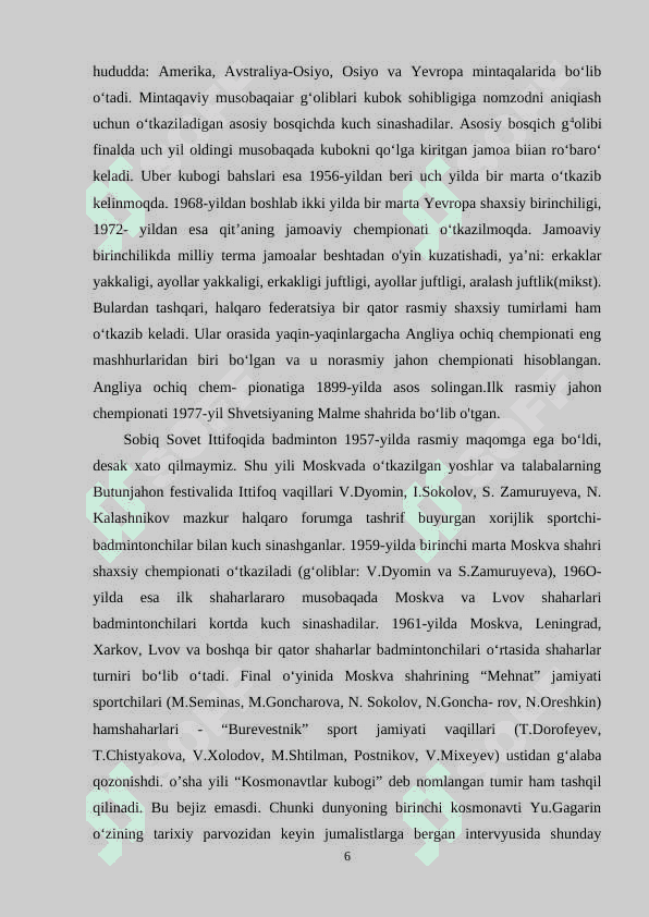 Badmintonda tezkor kuch qobilyatlarini rivojlatirish metodikasini tavsifi 6