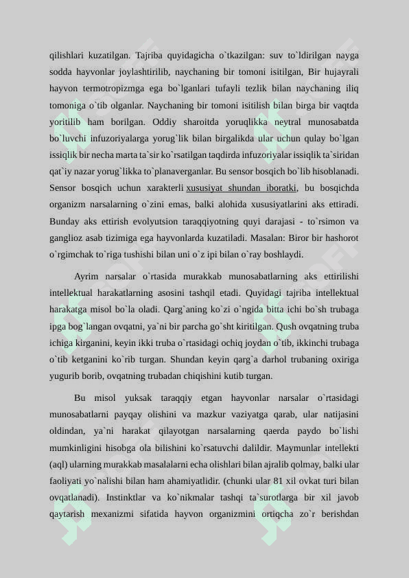 Psixikaning filogenetik taraqqiyoti 3