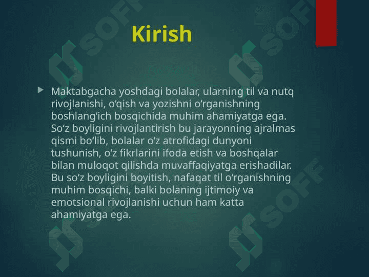 Inglis tilida qo'shiq va raqs orqali maktabgacha yoshdagi bolalarni so'z boyligini boyitish 3