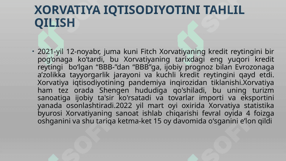 Xorvatiya Iqtisodiyotini tahlil qilish 8