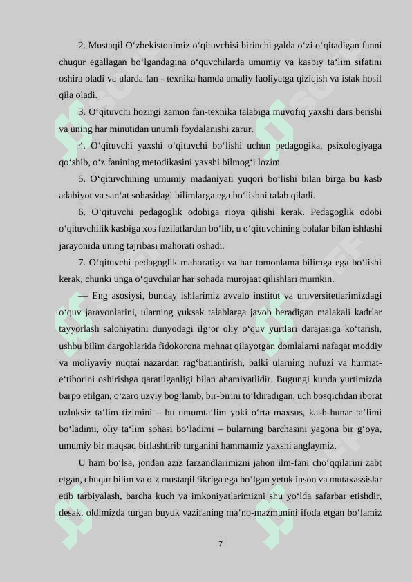 Boshlang`ich sinf o‘quvchilaining ota-onalar majlisini tashkil qilish metodikasi 7