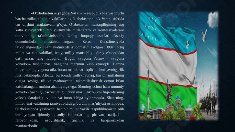 Yurt tinchligi-xalq farovonligi 2